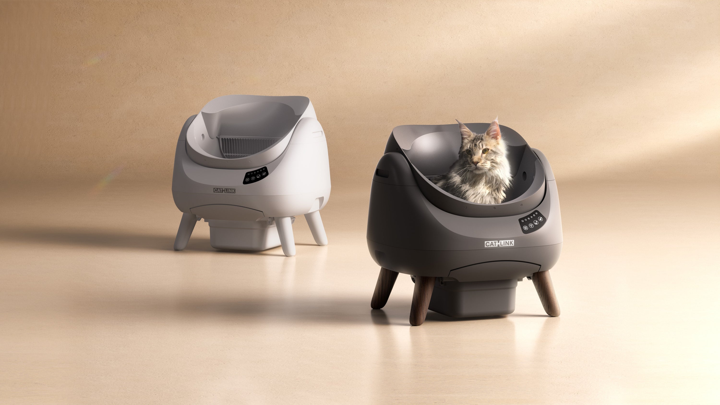 CATLINK OPEN X08 katt använder kattlåda